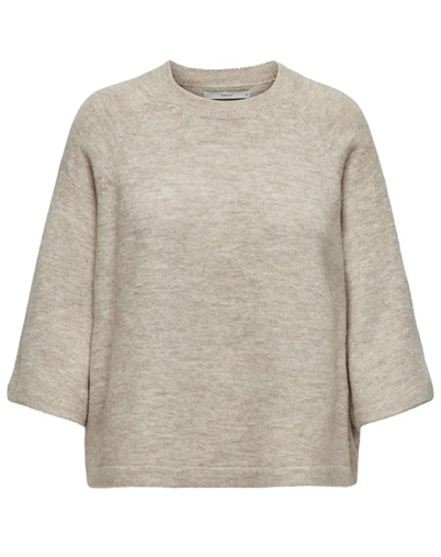 Only - Simoni 3/4 Strick - Pumice Stone